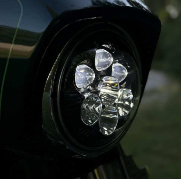 LED Headlight with Backlight Left Side View